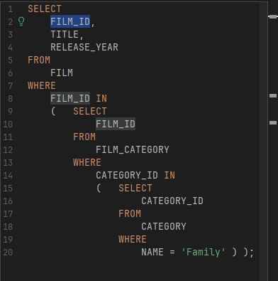 Screenshot showing how to enable Show Special Characters feature in SQL editor